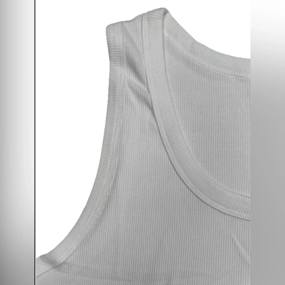 Women’s Slim Fit Scoop Neck Tank Top Size XXL White Universal Thread - Picture 7 of 7